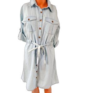 Speed Limit Light Blue Denim Dress